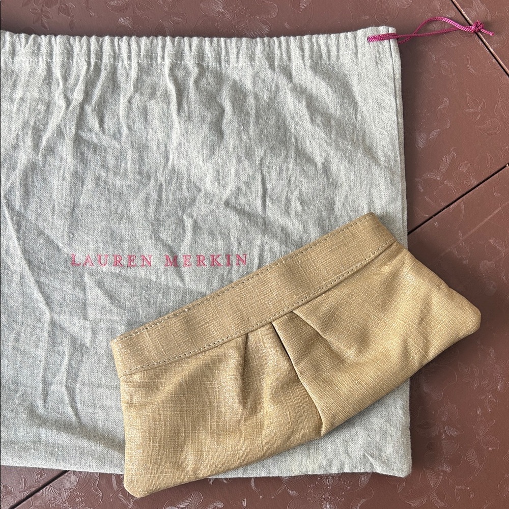 Lauren Merkin Beige Clutch